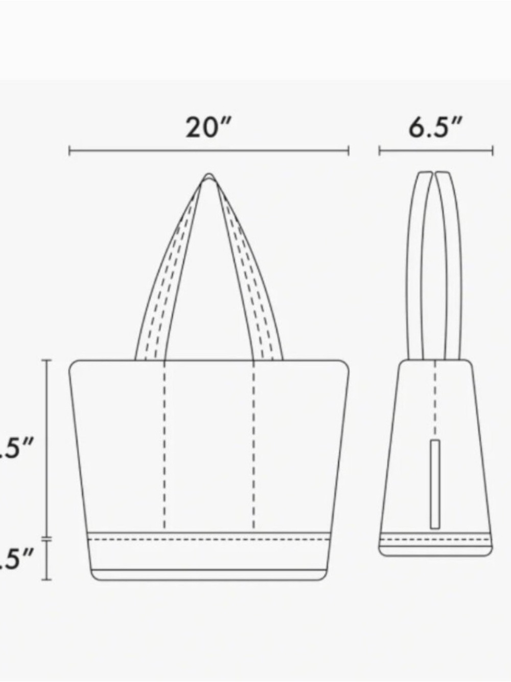 Calpak Gold Metallic Tote Bag - Picture 2 of 7